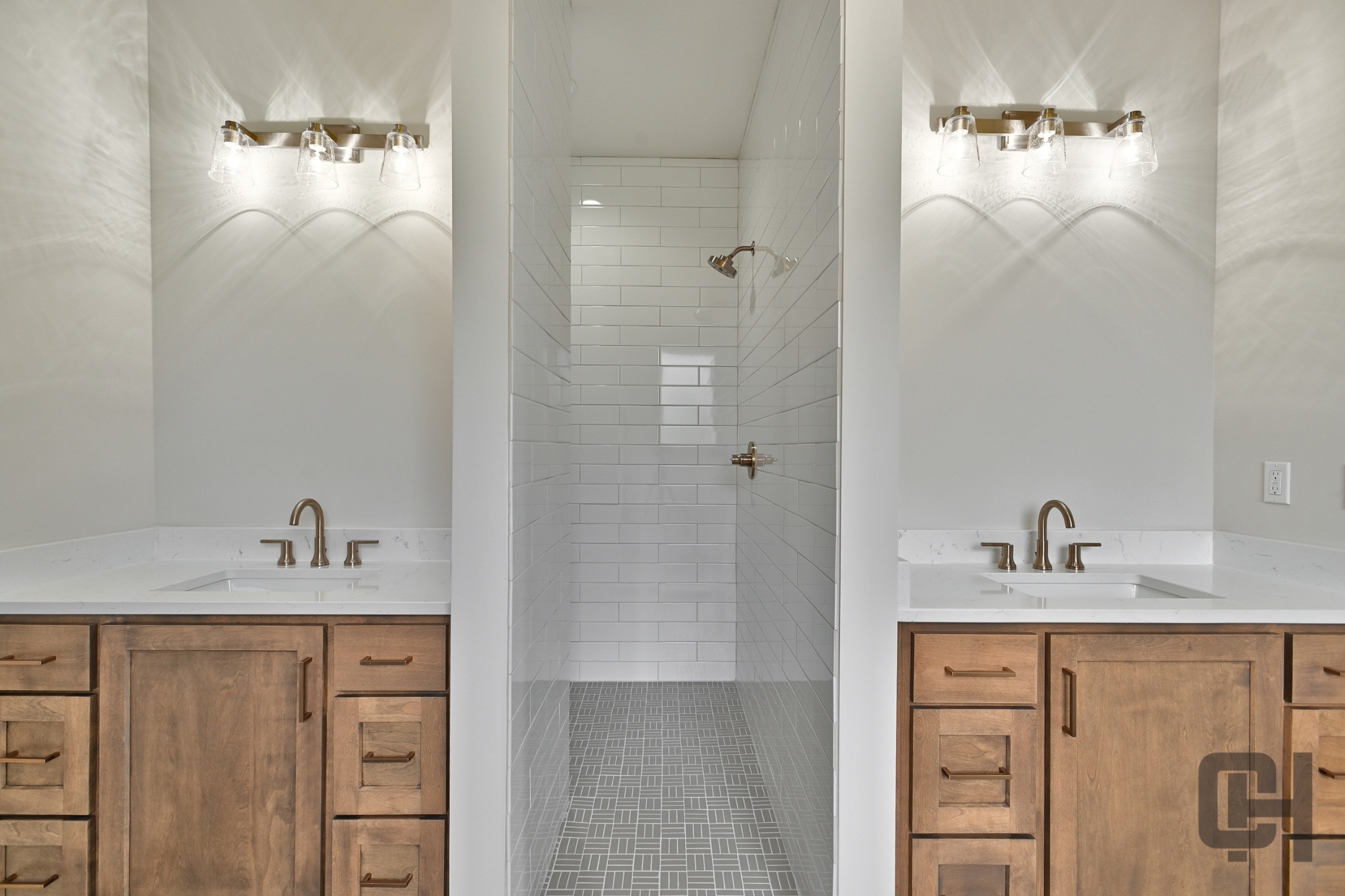 Varese Bathroom With Subway Tile Shower Surround