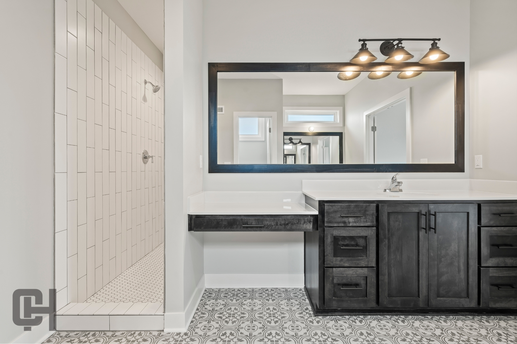 Varese Bathroom With Subway Tile Shower Surround