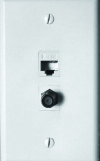 TV And Data Wiring Outlet