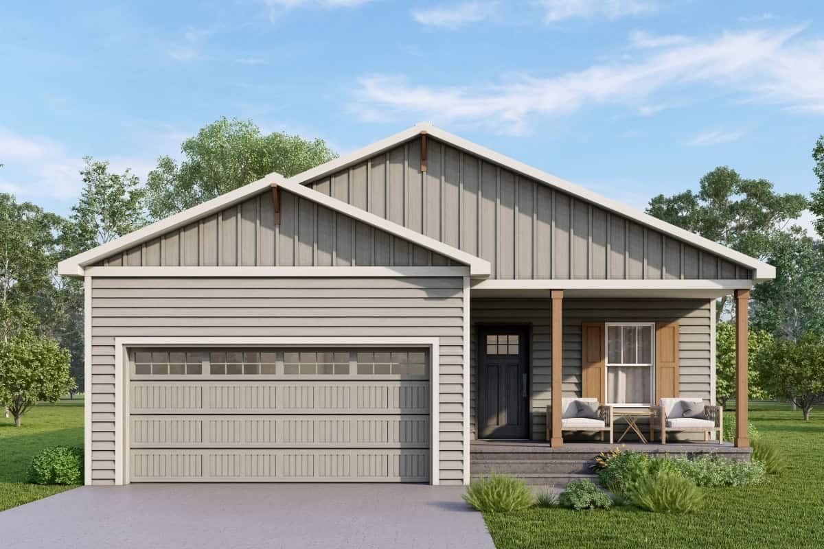 Acacia Exterior Elevation Rendering By Comerio Homes