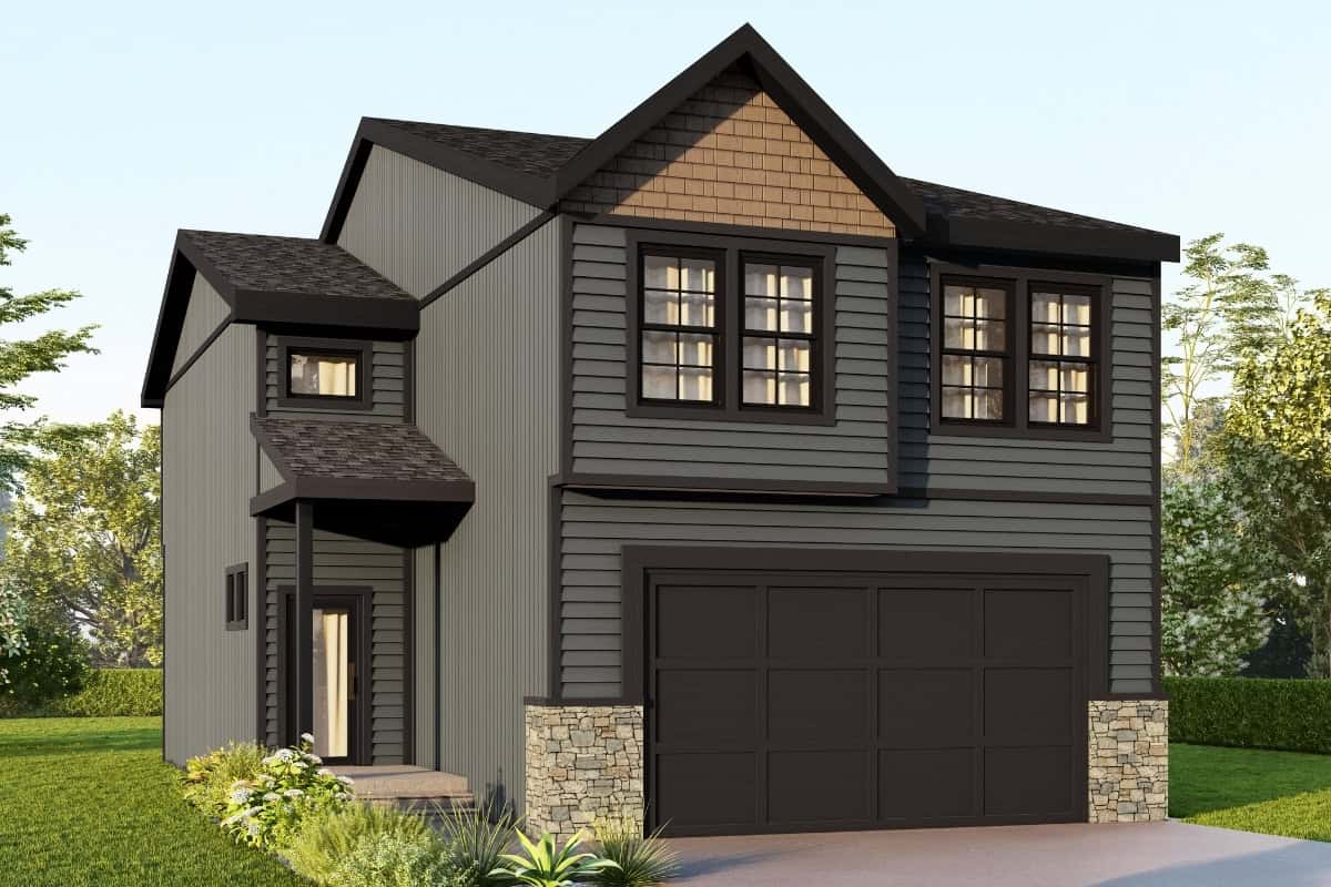 Antonio Exterior Elevation Rendering By Comerio Homes