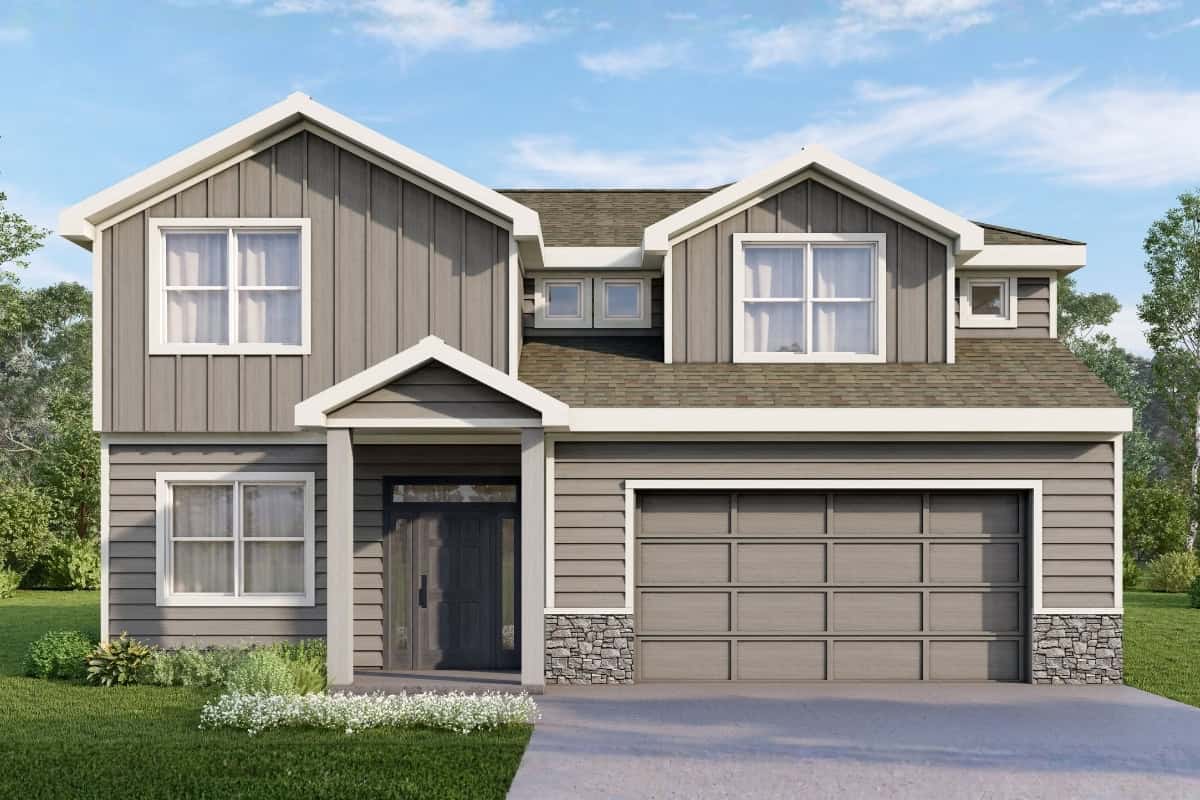 Borrini Exterior Elevation Rendering By Comerio Homes