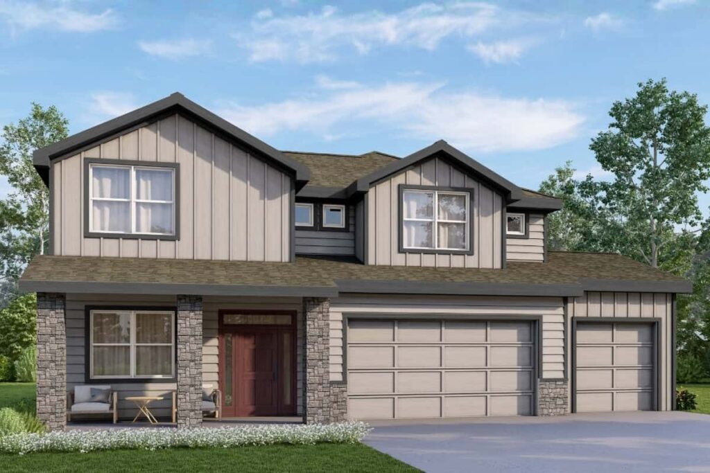 Borrini II Exterior Elevation Rendering By Comerio Homes