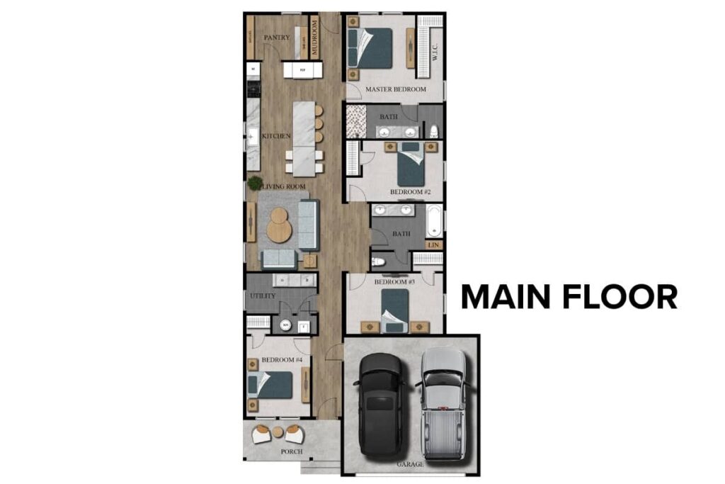 Cedar Floor Plan Layout By Comerio Homes