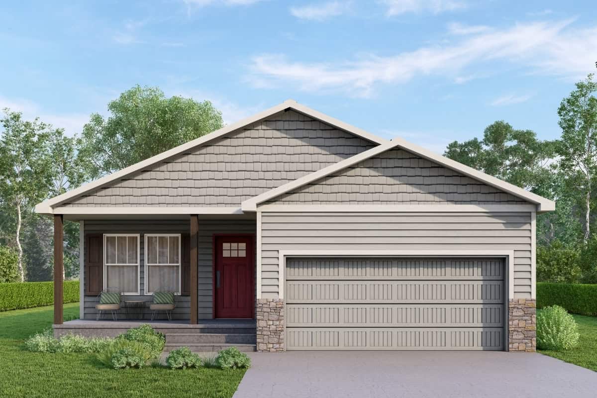 Cedar Exterior Elevation Rendering By Comerio Homes