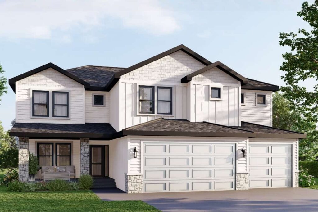 Clara Exterior Elevation Rendering By Comerio Homes