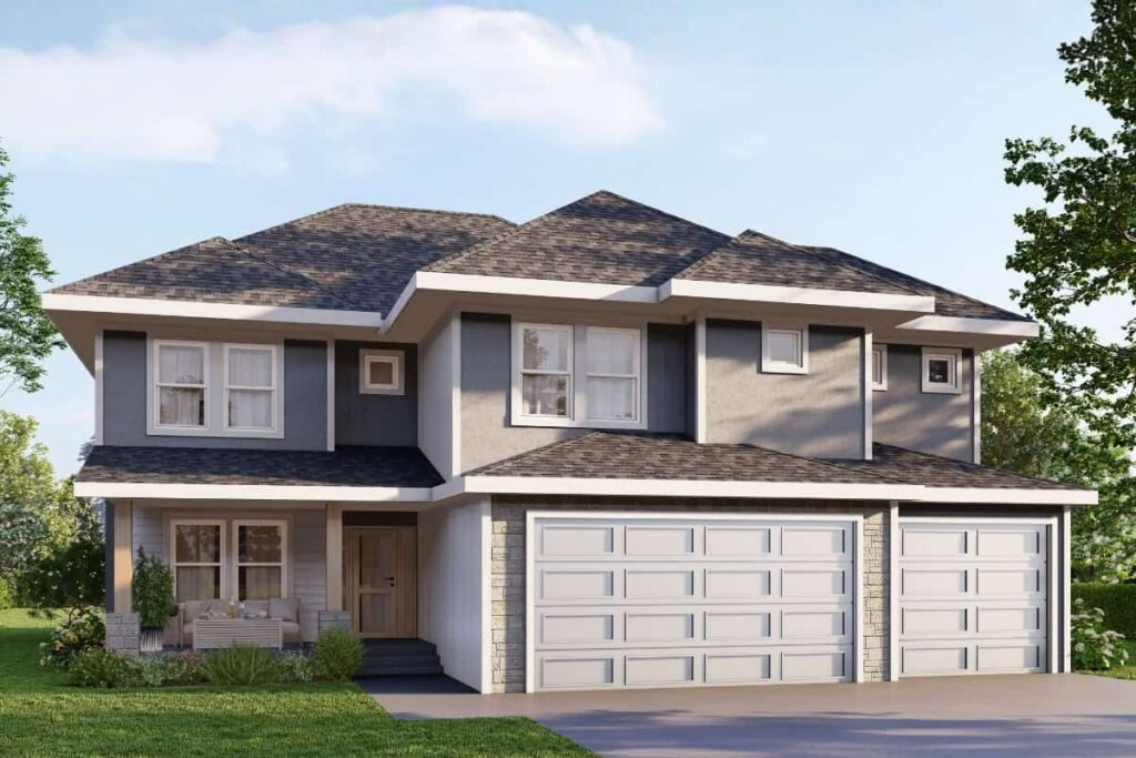Clara Exterior Elevation Rendering By Comerio Homes