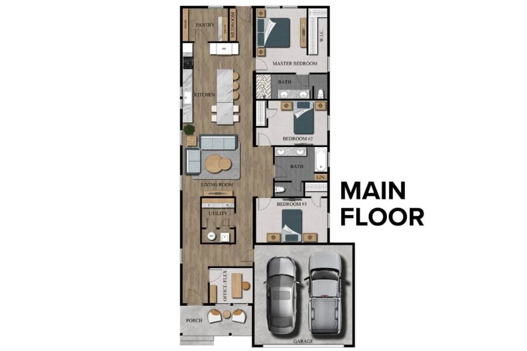 Cypress Floor Plan Layout By Comerio Homes