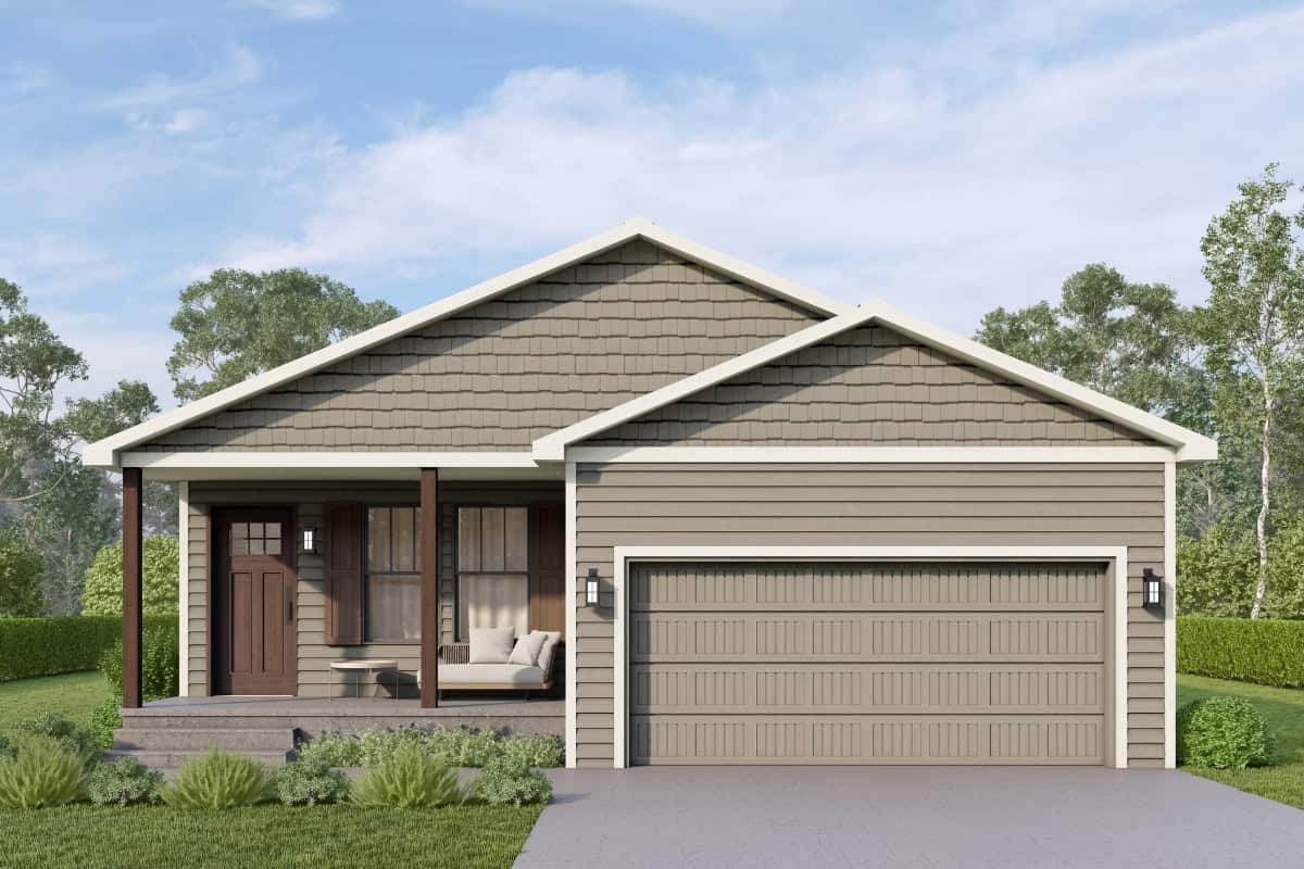 Cypress Exterior Elevation Rendering By Comerio Homes