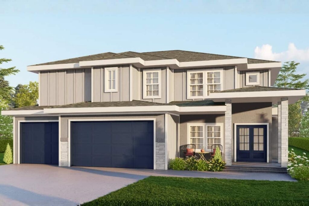 Justina Exterior Elevation Rendering By Comerio Homes