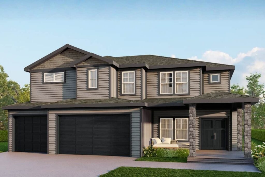 Justina Exterior Elevation Rendering By Comerio Homes