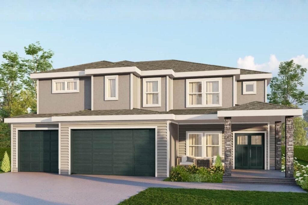 Justina Exterior Elevation Rendering By Comerio Homes