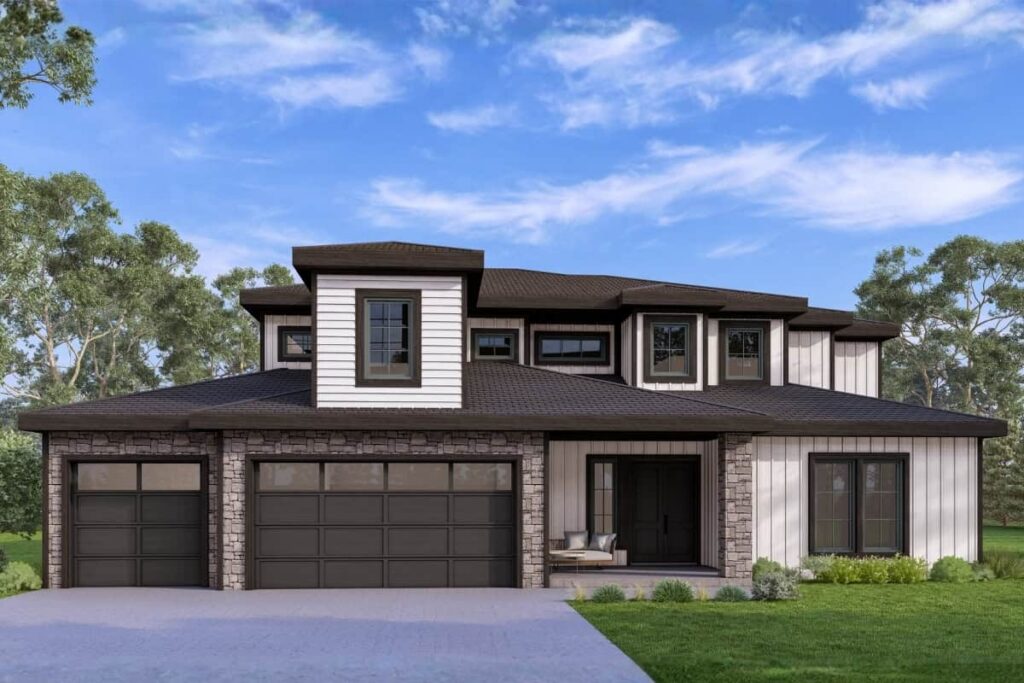 Lago Exterior Elevation Rendering By Comerio Homes