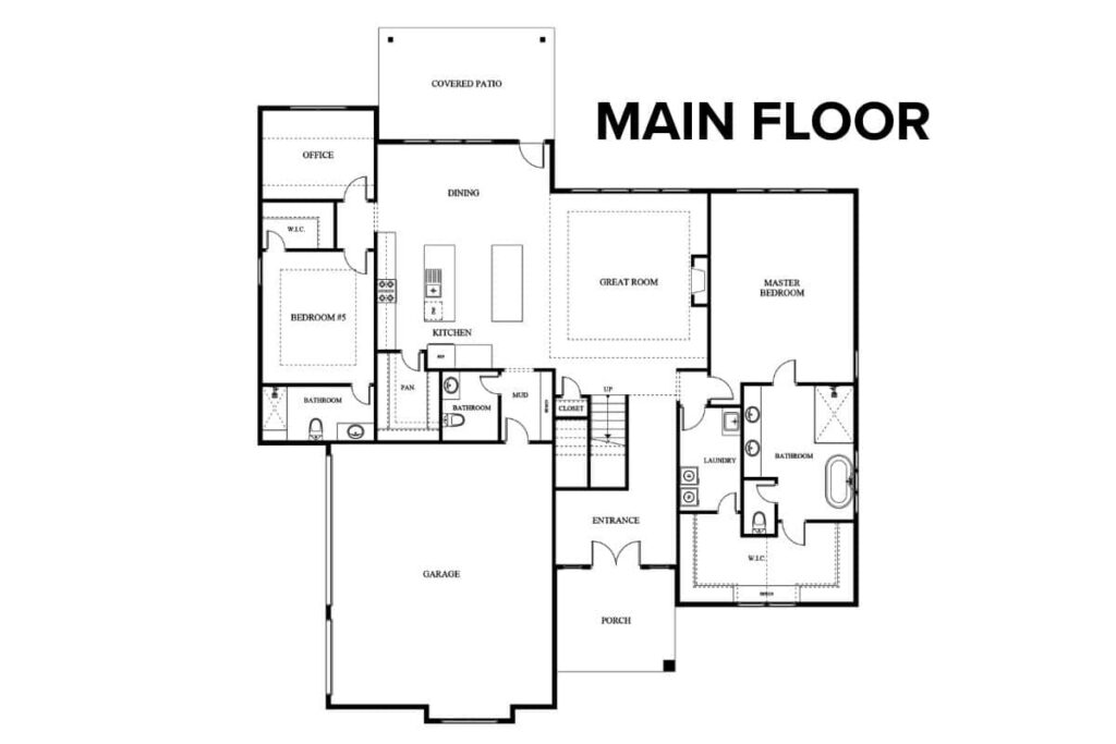 Lago - Side Entry Floor Plan Layout By Comerio Homes