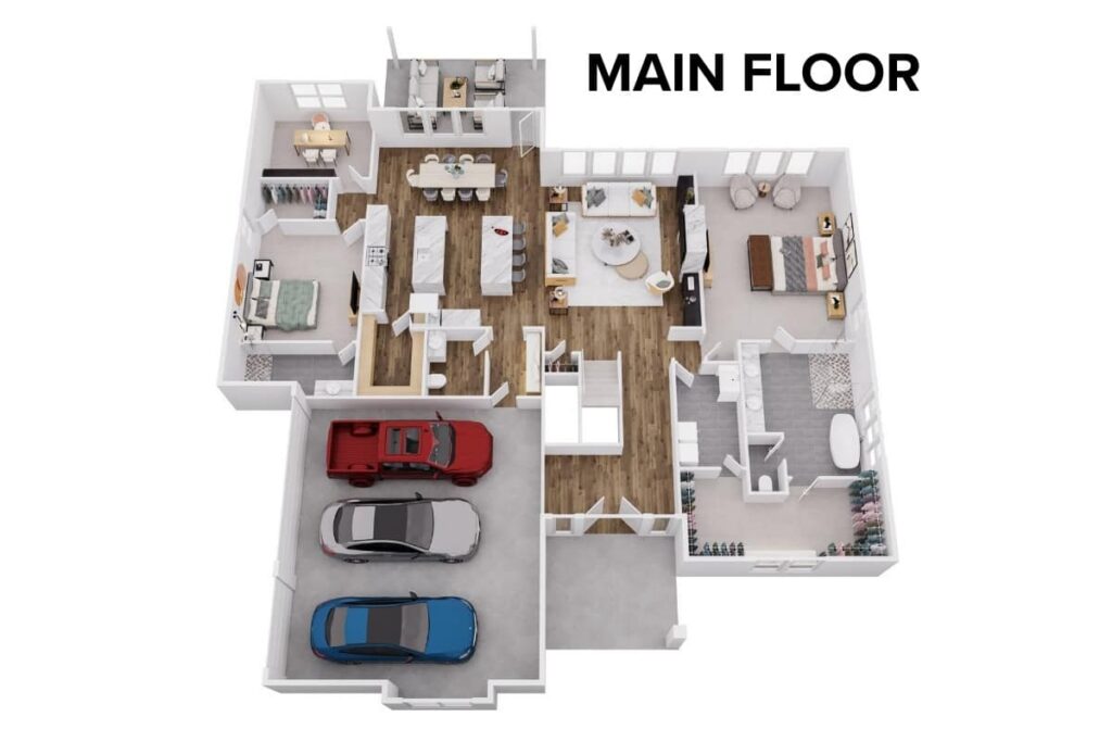 Lago - Side Entry Floor Plan Layout By Comerio Homes