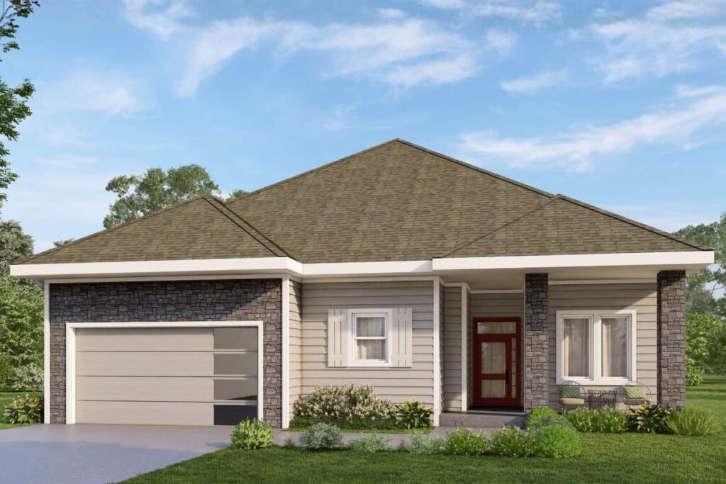 Matilda Expanded Exterior Elevation Rendering By Comerio Homes