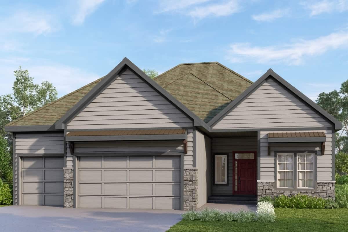 Matilda exterior elevation rendering by Comerio Homes