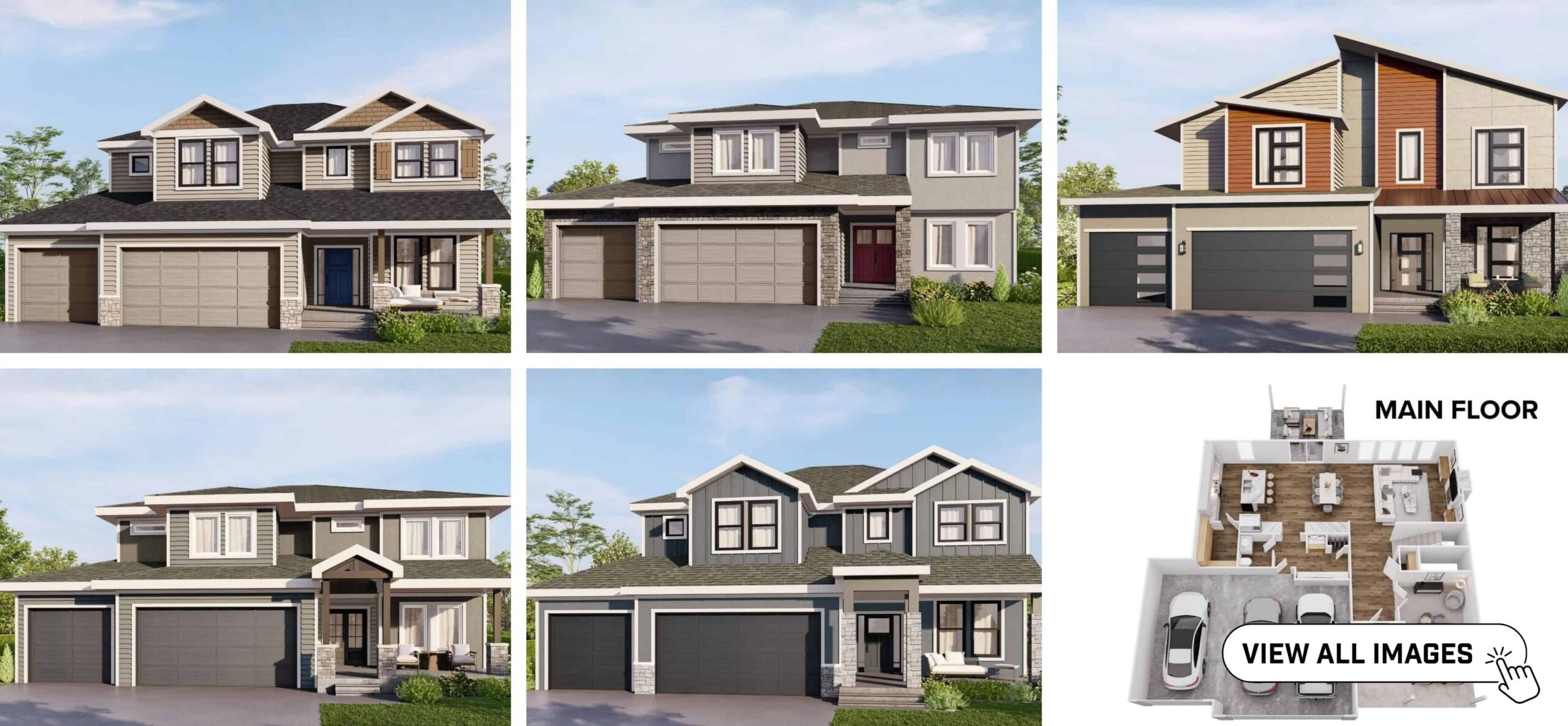 Milano floor plan cover grid by Comerio Homes