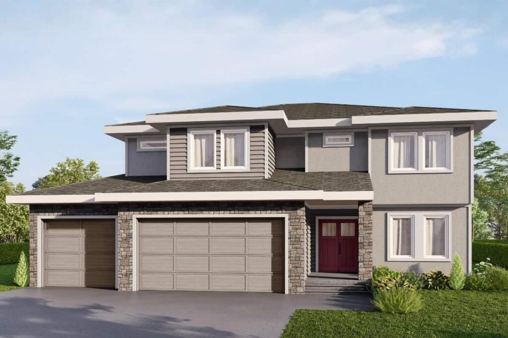 Milano Exterior Elevation Rendering By Comerio Homes