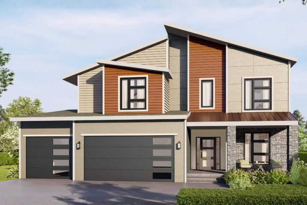 Milano Exterior Elevation Rendering By Comerio Homes
