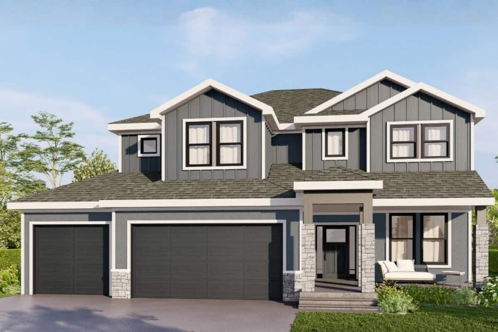 Milano Exterior Elevation Rendering By Comerio Homes
