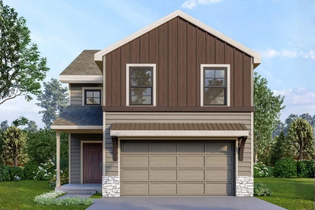 Pietro Exterior Elevation Rendering By Comerio Homes