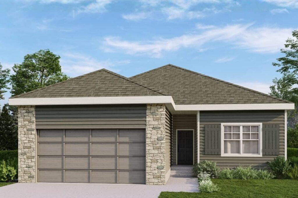 Rosa Exterior Elevation Rendering By Comerio Homes