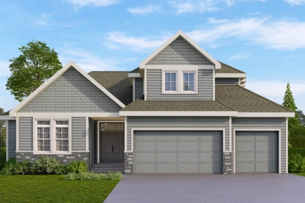 Siena 1.5 Exterior Elevation Rendering By Comerio Homes