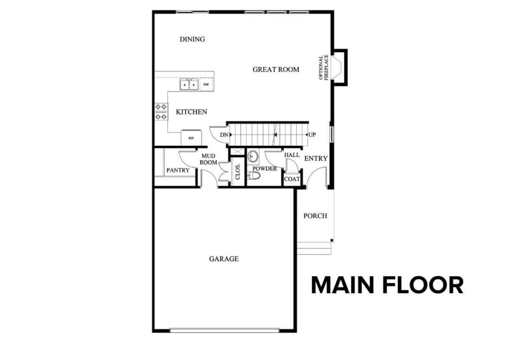 Topaz SF Floor Plan Layout By Comerio Homes