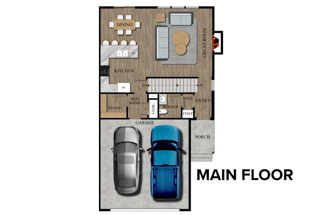 Topaz SF Floor Plan Layout By Comerio Homes