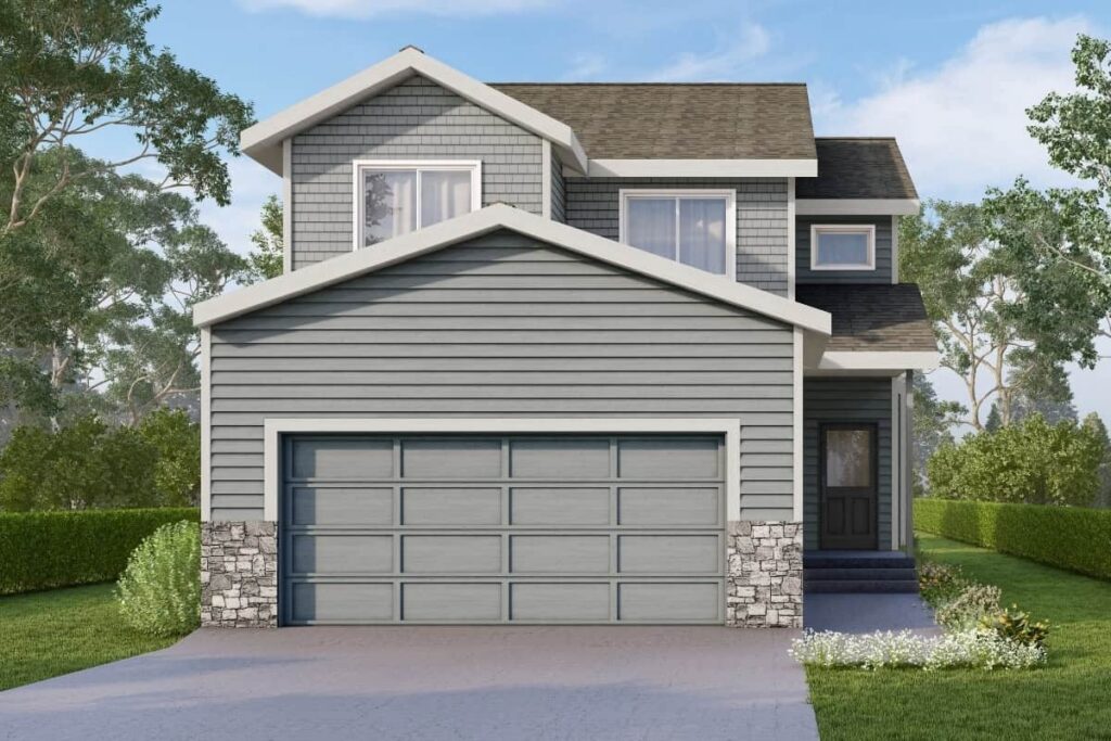 Topaz SF Exterior Elevation Rendering By Comerio Homes