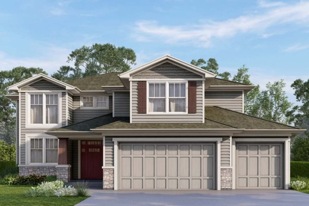 Toscano Exterior Elevation Rendering By Comerio Homes