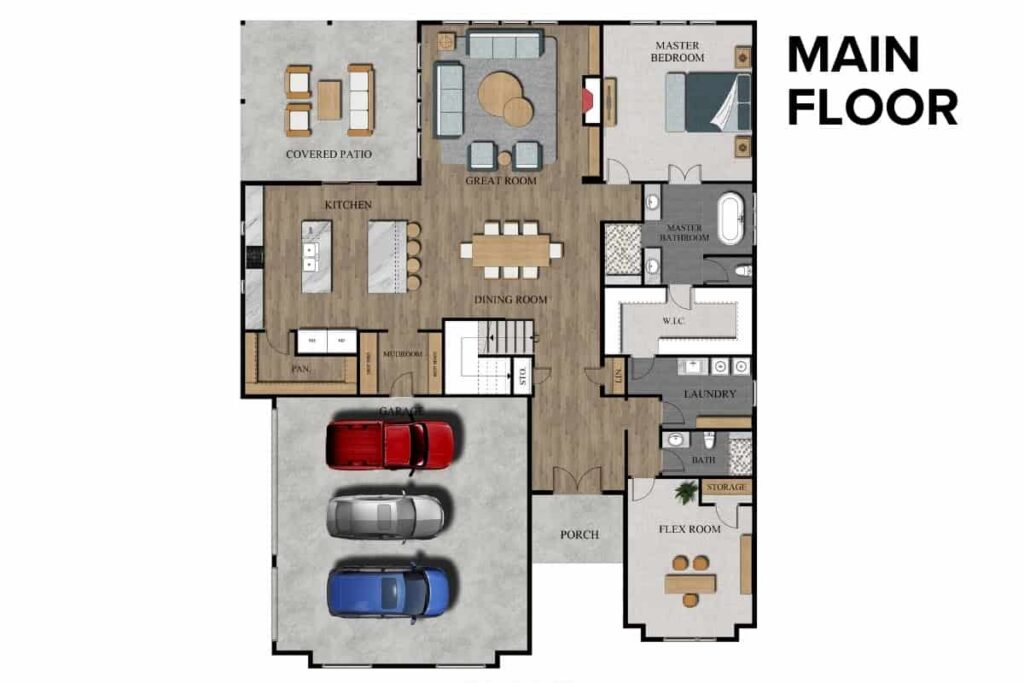 Varese II Side Entry Floor Plan Layout By Comerio Homes