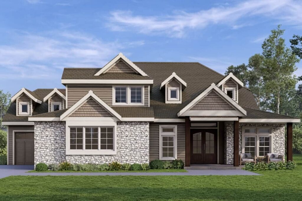 Varese III Exterior Elevation Rendering By Comerio Homes