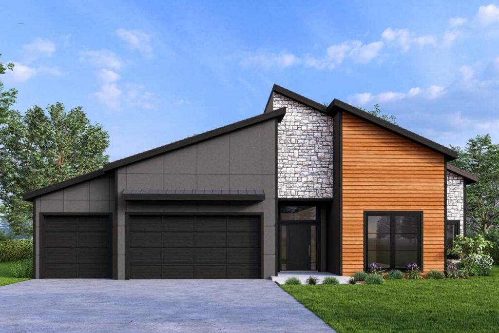 Verona III Exterior Elevation Rendering By Comerio Homes