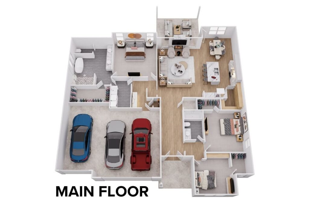Verona II Furnished Main Floor Plan Layout