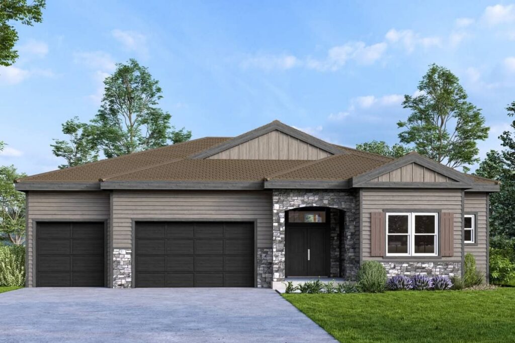 Verona II Elevation B Exterior Rendering