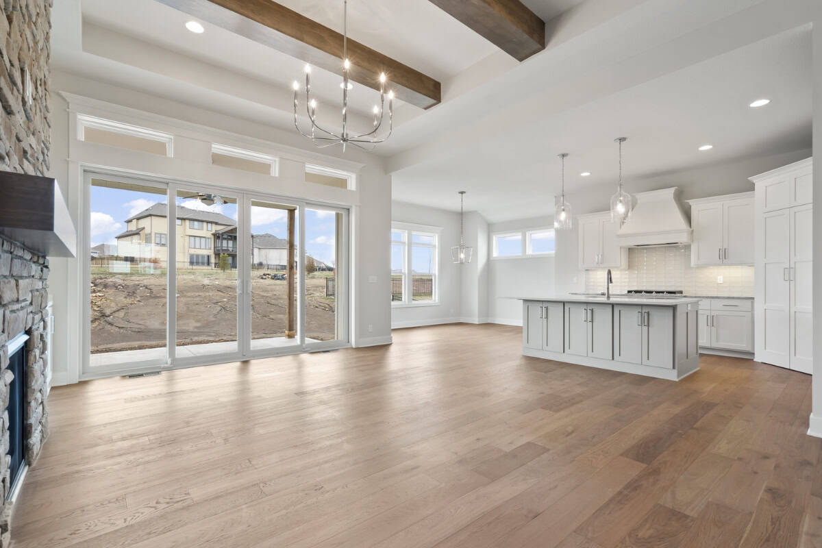 Interior View Of 10 Foot Sliding Doors