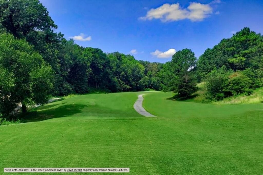 Scenic Golf Course Fairway In Bella Vista Arkansas