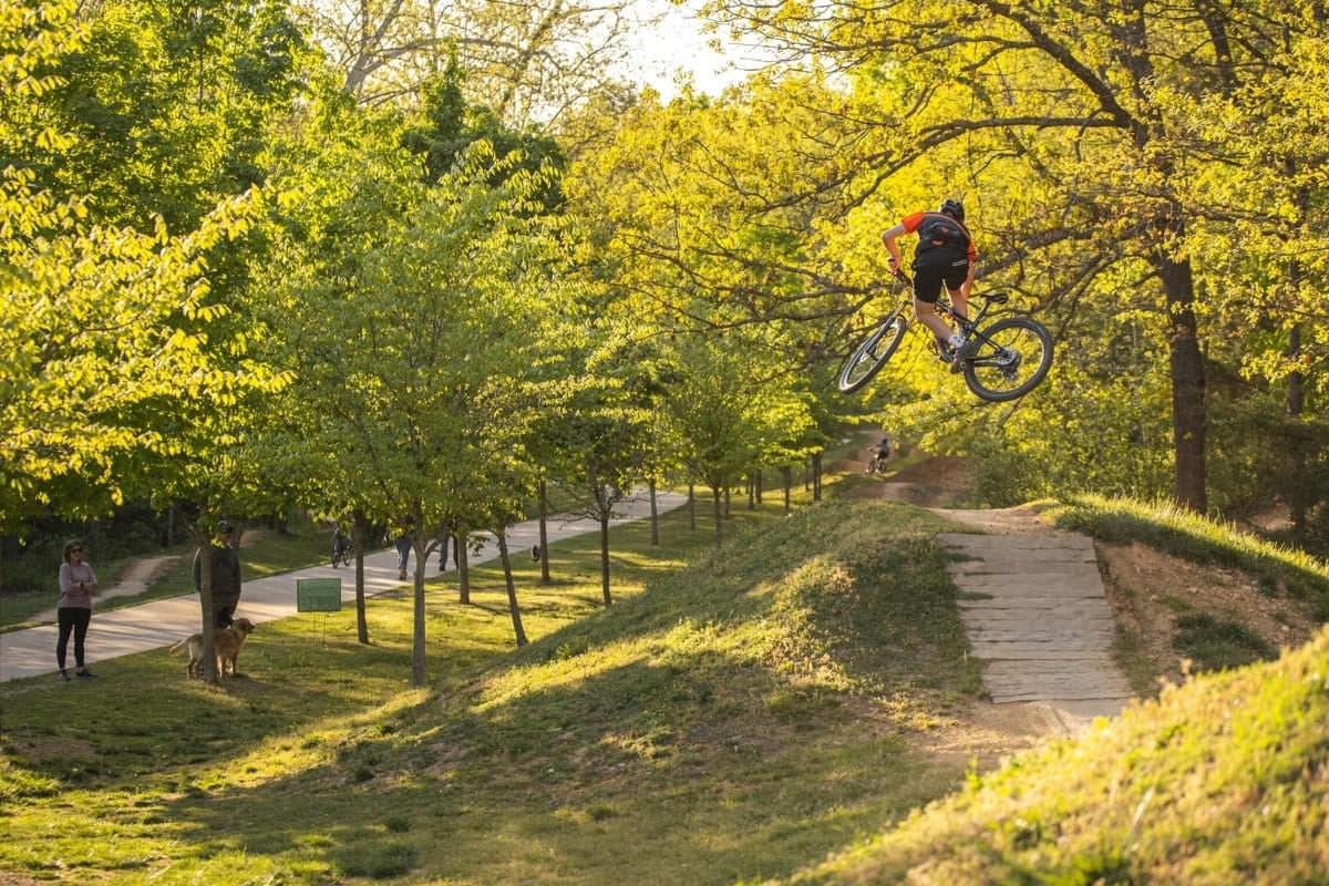 Slaughter Pen mountain bike trail in Bentonville Arkansas