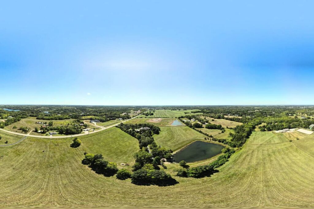 Aerial View Of Land In Northwest Arkansas