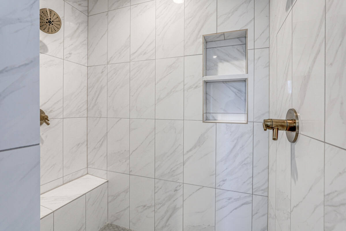 Built In Shower Soap Niche Detail