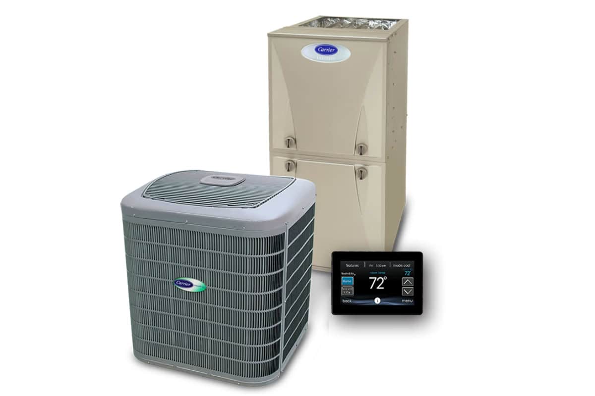 Carrier energy efficient air conditioning system in Northwest Arkansas home