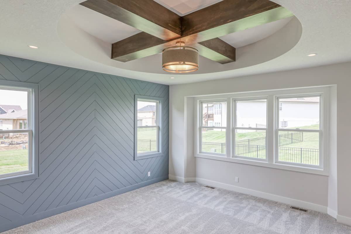 Bedroom With Exposed Ceiling Beams