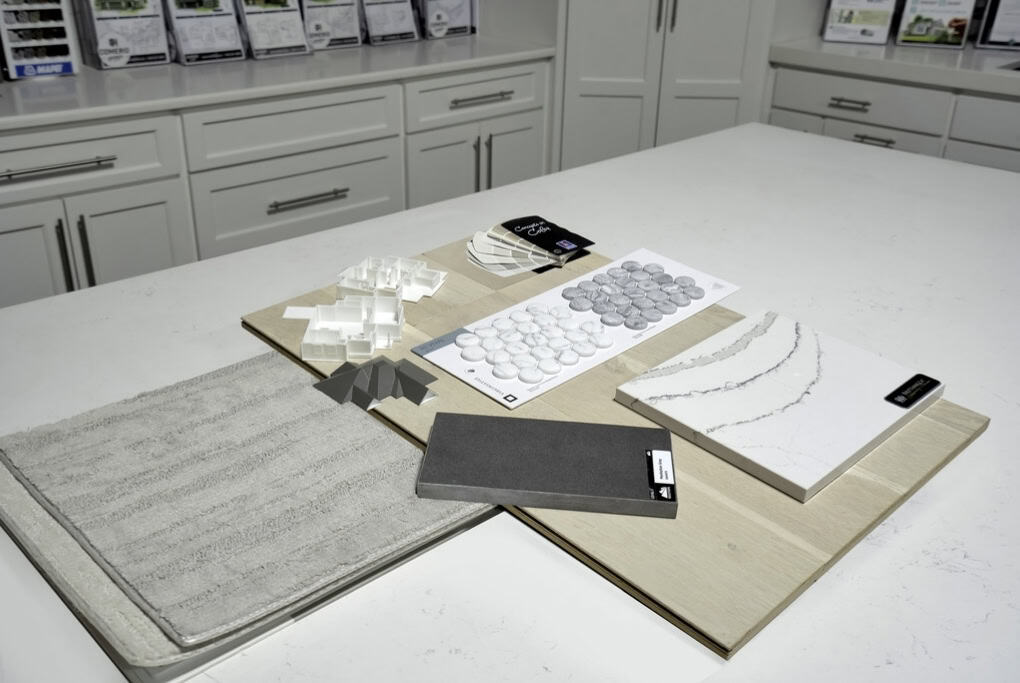 Countertop And Finish Samples For Custom Home