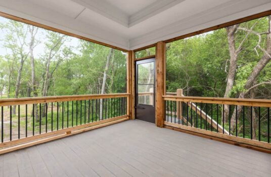 Covered Outdoor Living Space In Northwest Arkansas Home