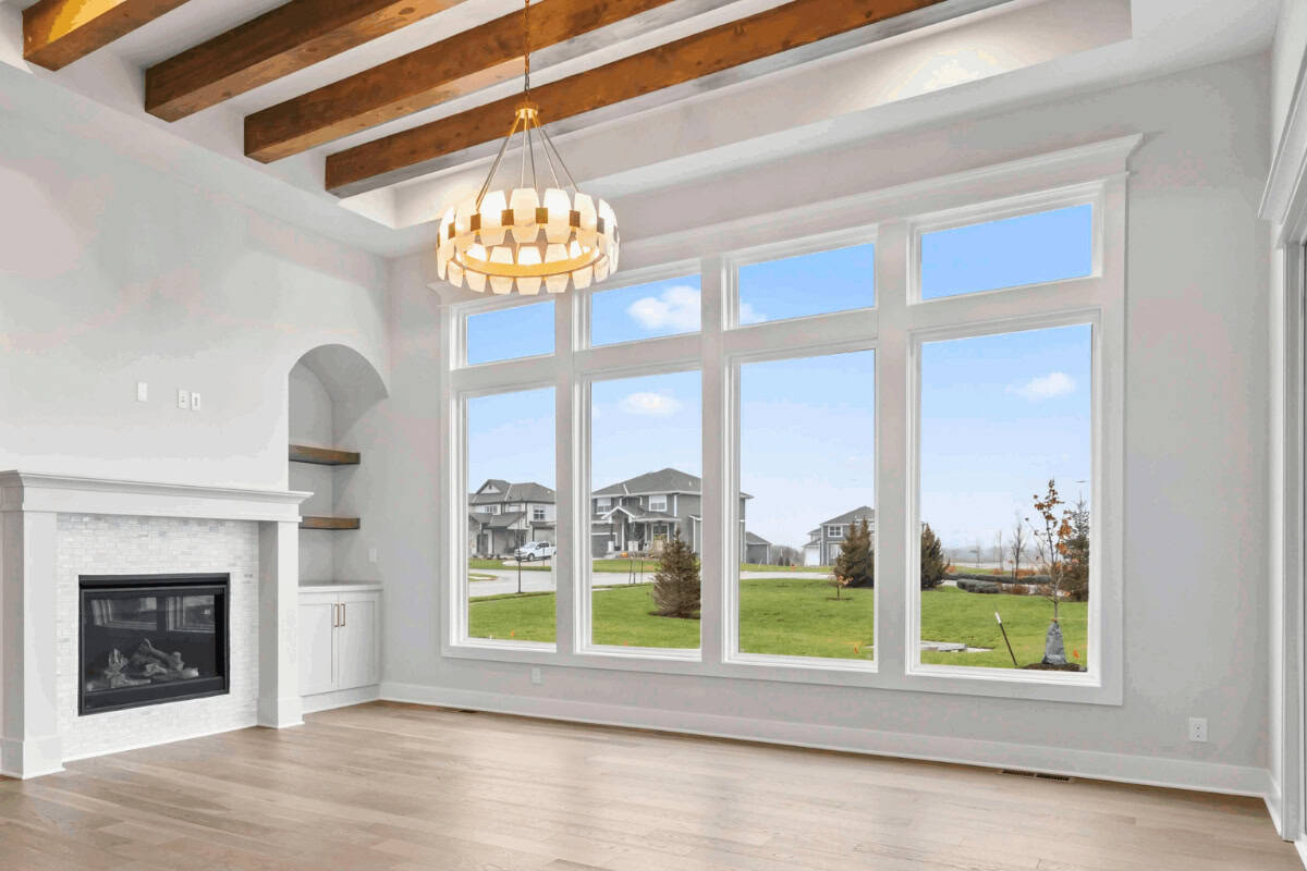 Energy efficient windows in modern Northwest Arkansas home