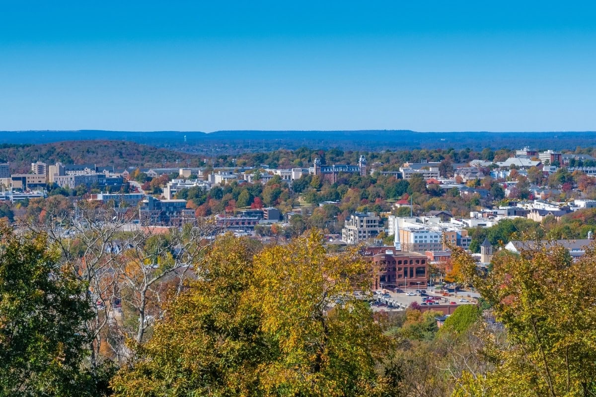 comerio-homes-nwa-fayetteville-ar-downtown-skyline-view Fayetteville downtown skyline view