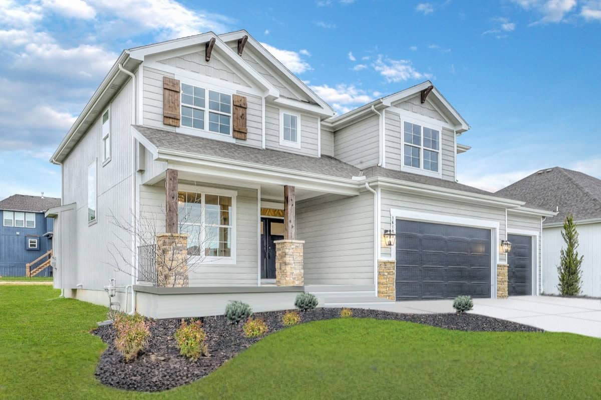 Milano floor plan front exterior by Comerio Homes