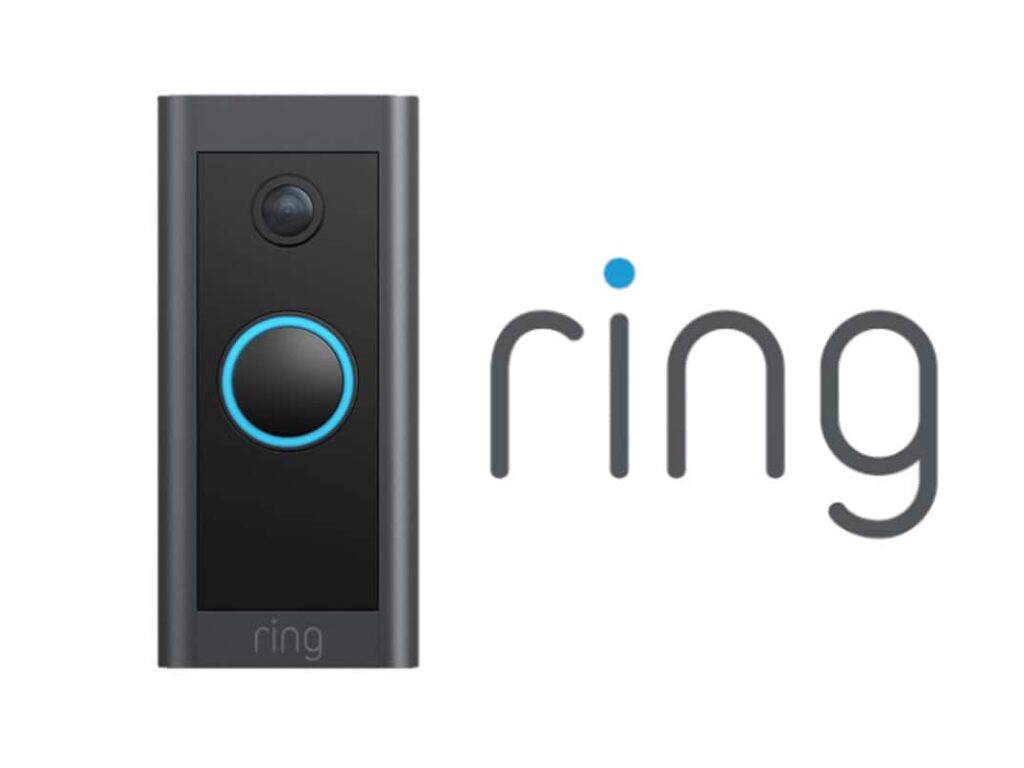 Ring Smart Video Doorbell Installed On Home Exterior